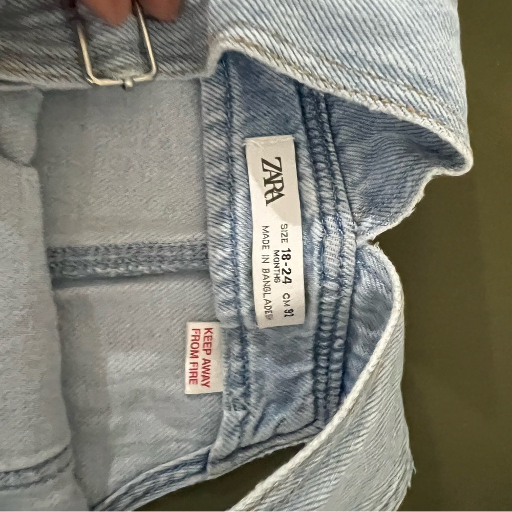 Zara Denim overall jumper